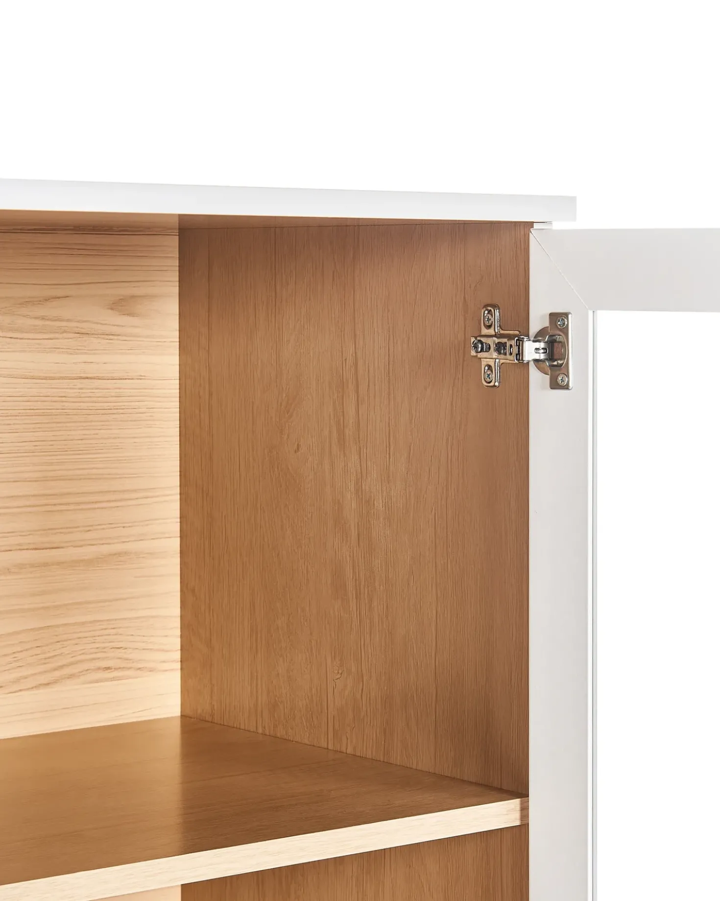 Vetrina in vetro TINGLEDALE 80 cm Bianco