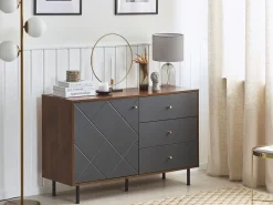 Vetrina PALMER Marrone scuro/Grigio