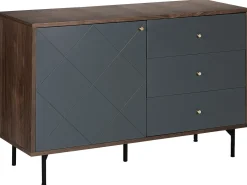 Vetrina PALMER Marrone scuro/Grigio