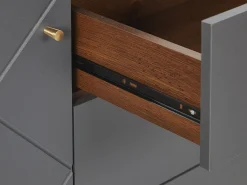 Vetrina PALMER Marrone scuro/Grigio